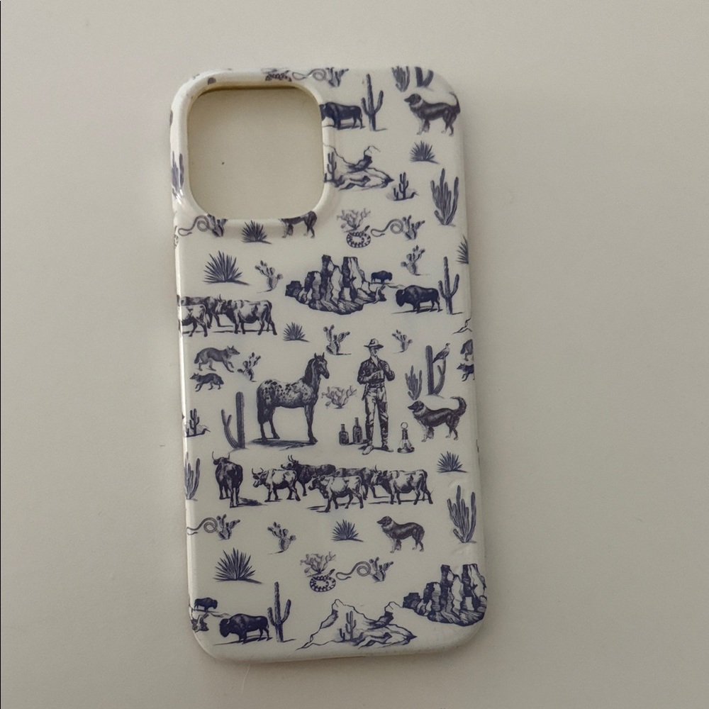 Casely Western cowboy Blue Case iphone 13 pro max